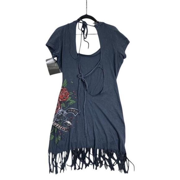 Sinful by Affliction Fringe Graphic Dress – Size L – NWT - Picture 2 of 2